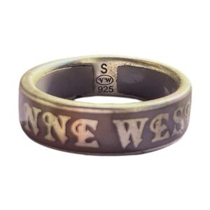 Vivienne Westwood Silver and Brown Ring 925 Silver